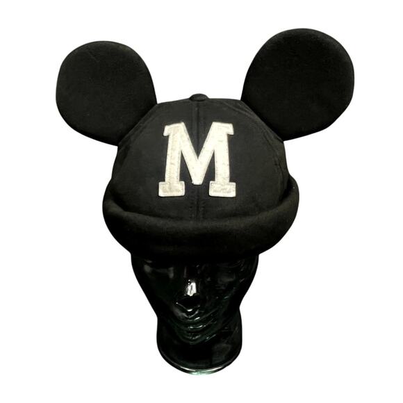Tokyo Disney Resort Japan Black Mickey Mouse Beanie Cap Ears - Picture 1 of 6